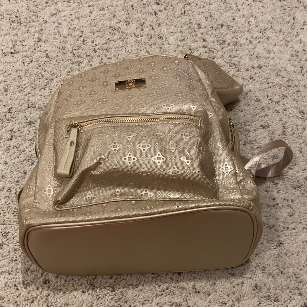 Gold Patterned Women's Backpack